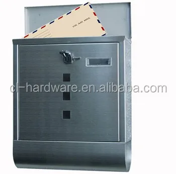 Modern customized wall mounted stainless steel mailbox