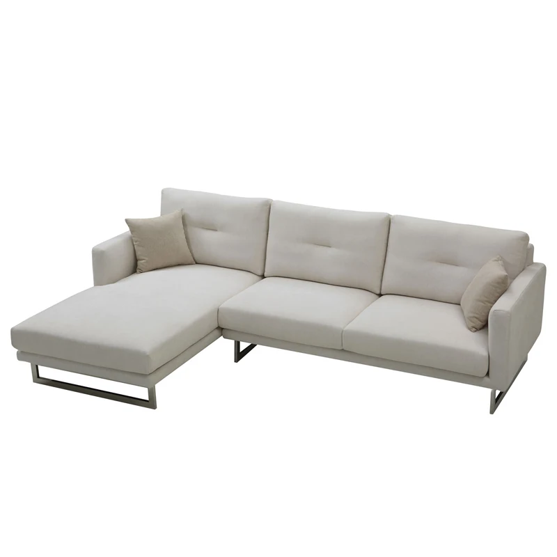 2023 white color small size solid wood sofa set furniture