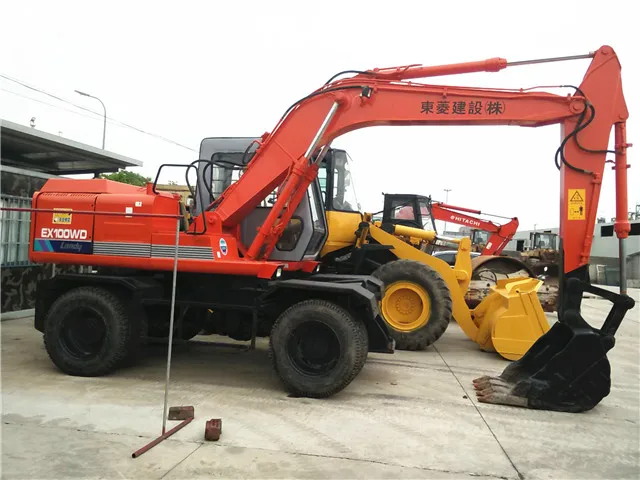 
Original Japan Hitachi EX100WD-1 Wheel Excavator, Hitachi EX100 Wheeled Excavator for sale,hitachi ex100wd-1 wheel excavator 