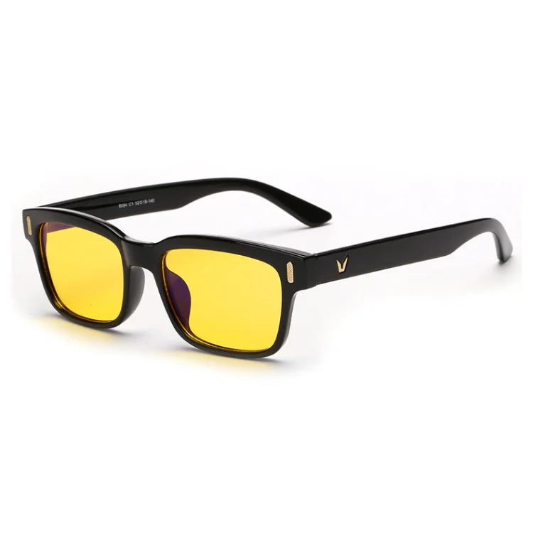Wholesale Cheap V Computer Glasses Yellow Anti blue light Computer Eyeglasses