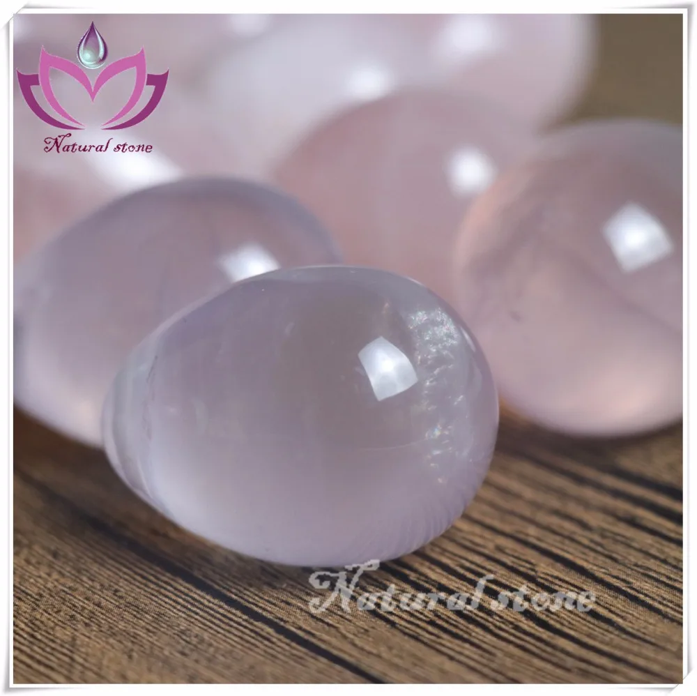 Wholesale Natural Rose Quartz Yoni eggs Natural Rhodonite Jade Yoni Eggs- three sizes Ben wa