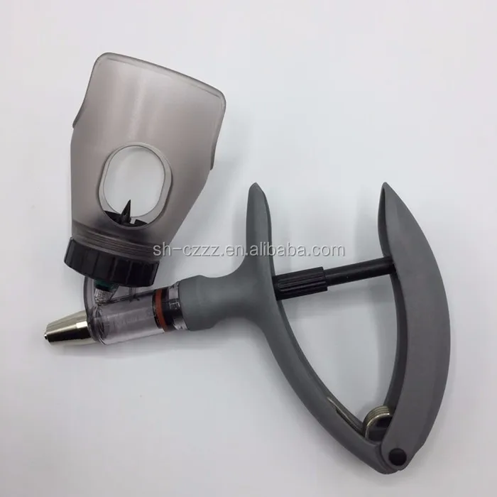 2ml 5ml continuous automatic veterinary injection vaccine syringe for animal with bottle holder