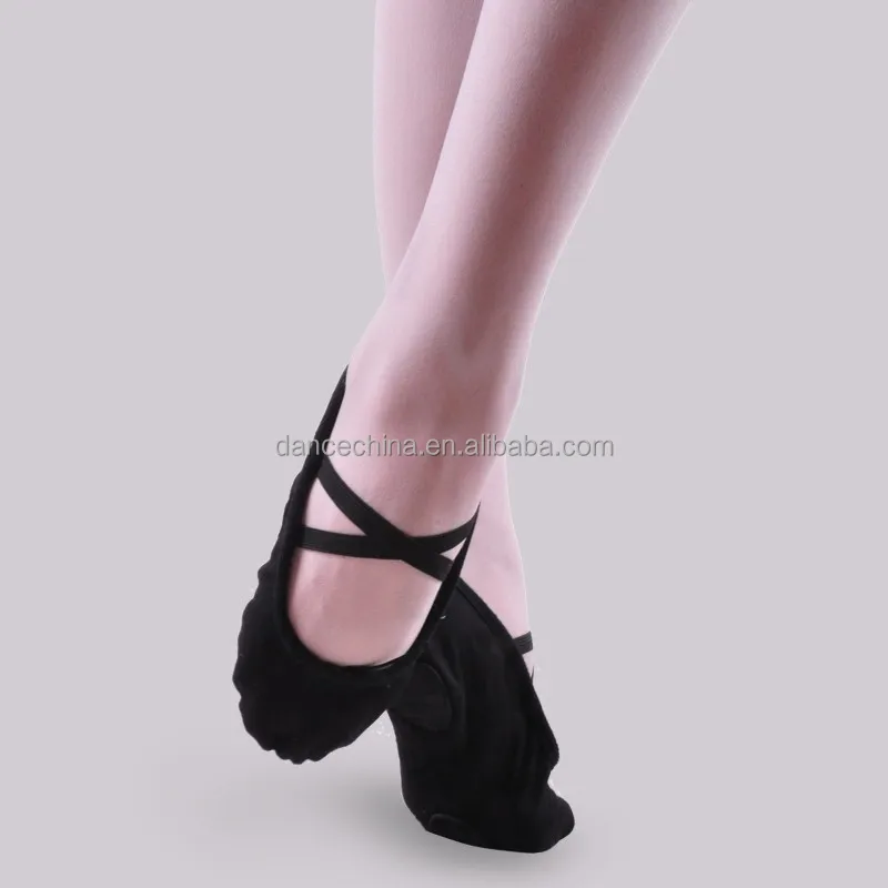 08B5B002   2021  Comfortable Cheap Price Girl  Ballet Shoes Dance Training Soft Canvas