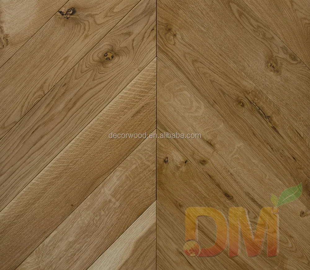 wire brushed white oak chevron parquet 570x130x18
