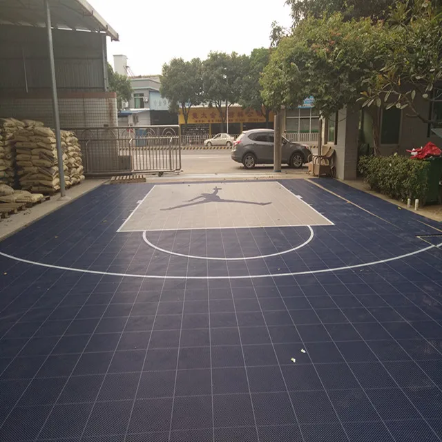 2019 backyard modular interlocking outdoor soundproof basketball court surfaces