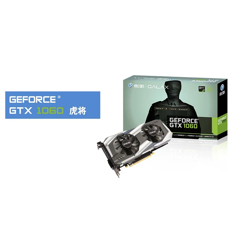 GALAXY NVIDIA Geforce GTX1060 3GB Used Graphics Card with 3GB DDR5 192Bit  Memory used for Desktop
