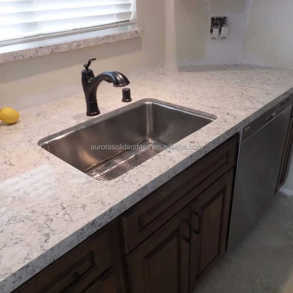 Quartz Bathroom Vanity With Rectangular Sink/Cut-To-Size Quartz Countertop Vanity Tops