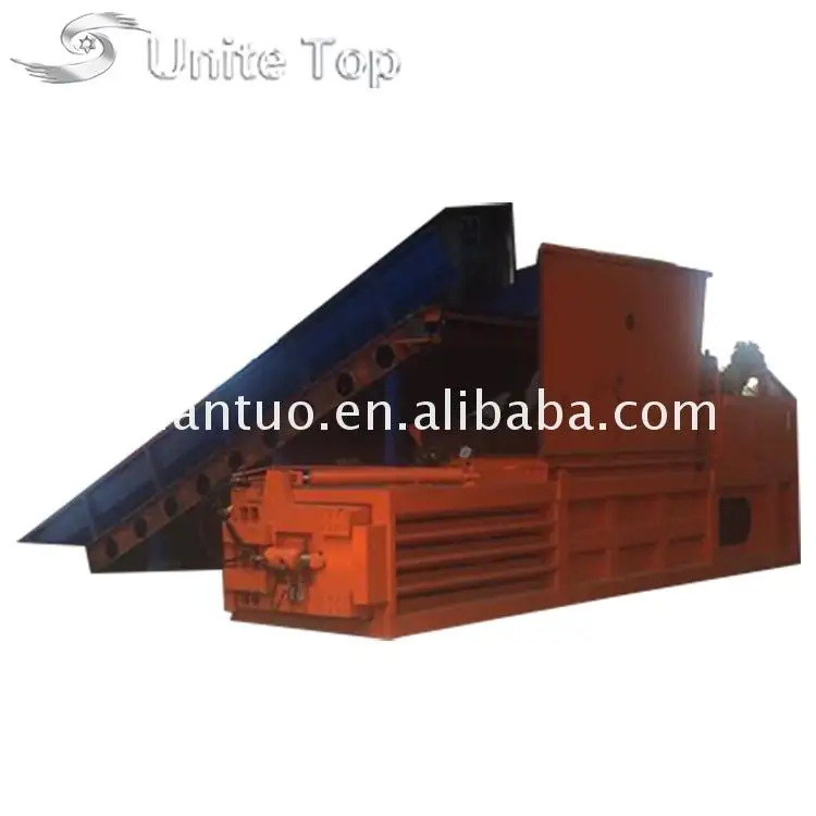 Cardboard baler horizontal automatic bailer