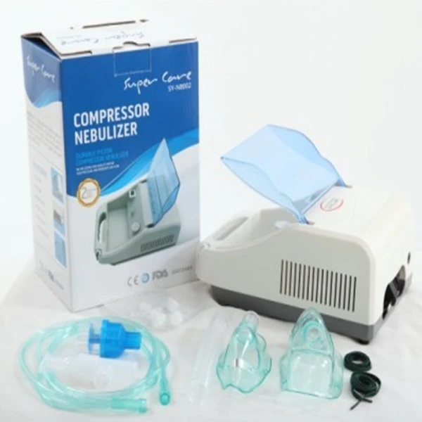 Mini baby inhalator durable piston compressor nebulizer with upper cover