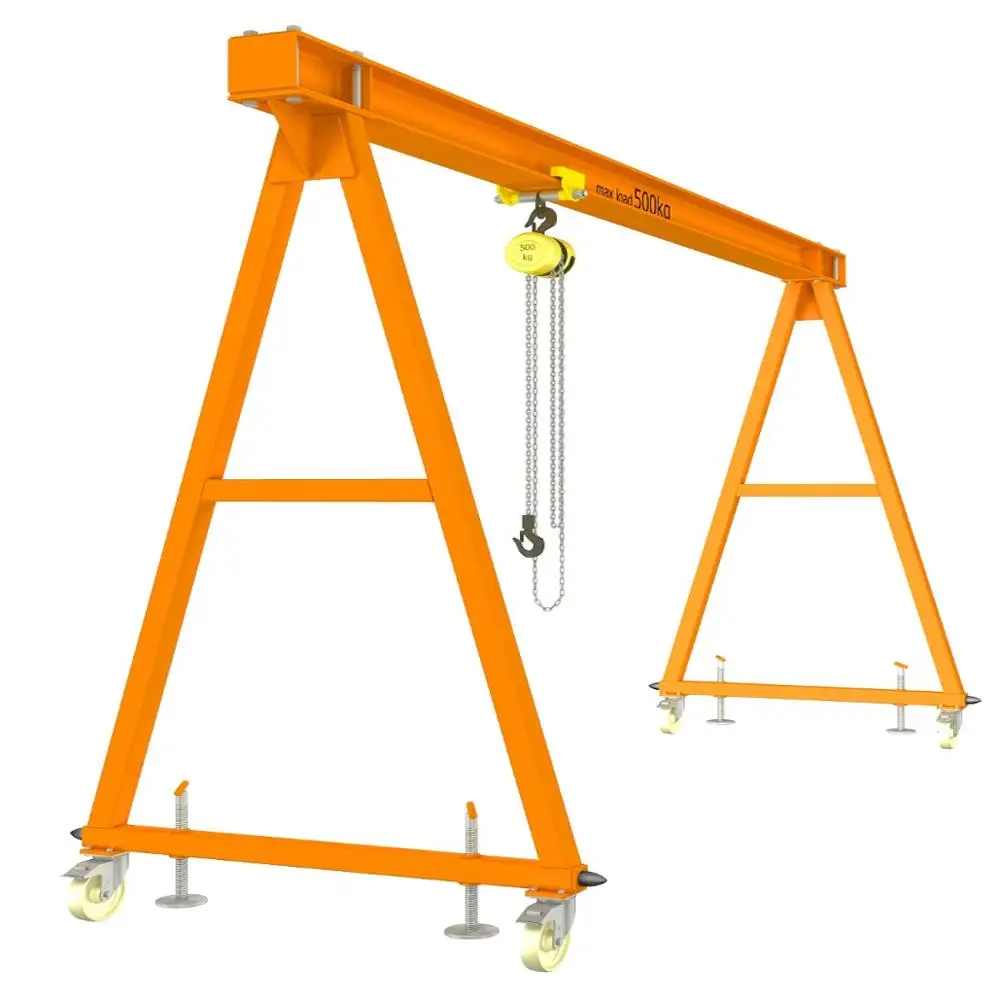 Easy Operate Mini Gantry Crane 1ton 2ton 3 ton Lifetime service mini 5 tons crane with ISO certificate