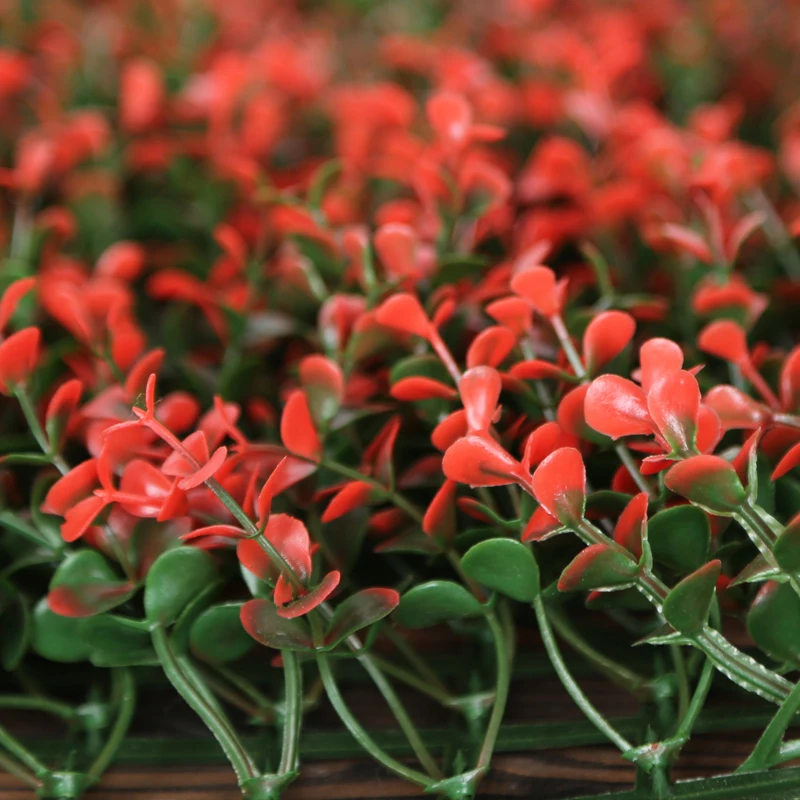 Wholesale Beautiful Decorative Plant Garden Decoration Plastic Boxwood Hedge Artificial Vertical Green Wall Artificial Hedge