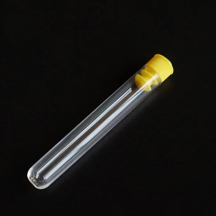 13X75 2Ml 5Ml Disposable Sampling Laboratory Borosil Borosilicate Glass  Plastic Types Test Tubes With Stopper Hat