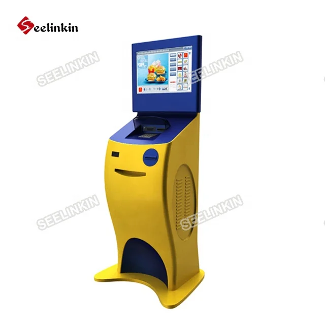 Dual Touch Screen Display Atm Price Lottery Ticket Printing Self-service Banking Bus Vending Billing Machine