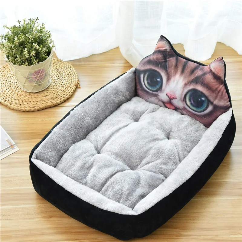 
Soft Velvet Akita Dog 3D Cat Cute Pet Bed 