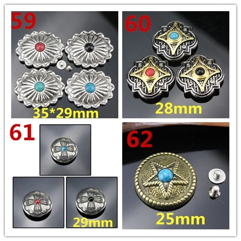 Metal bulk conchos good quantity conchos for leather