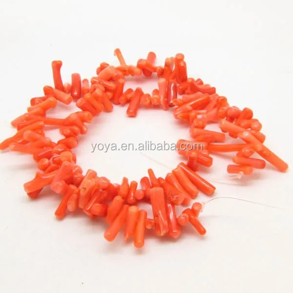 CB8057 Multicolor Bamboo coral small branch chips beads,coral twig beads