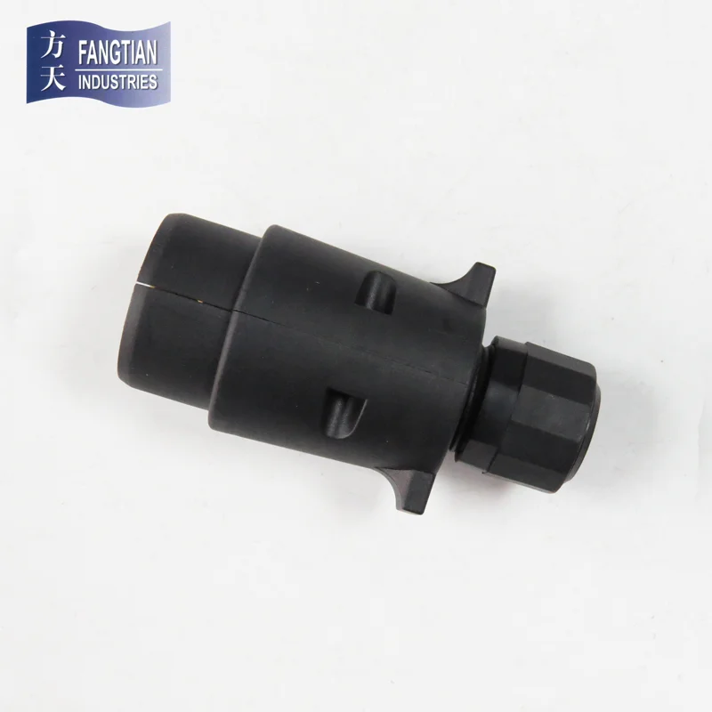 European trailer connector 12v n type 5 pole 5 pin trailer plug with nut 7 way trailer connector