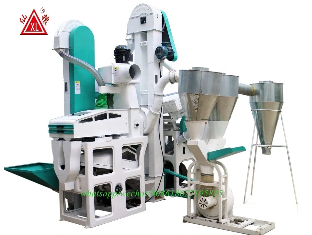 sale Rice milling and grain grinding 2 in 1 Home Flour Milling Machine Small Portable Combine Rice Mill machine