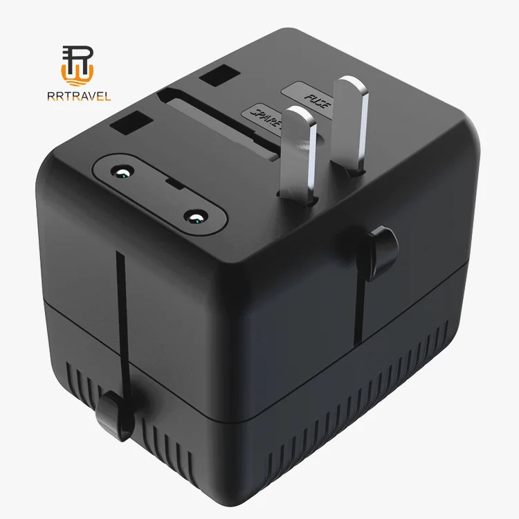 
Universal Travel USB Power Adapter With 4 Plugs All in One for US UK AUS 