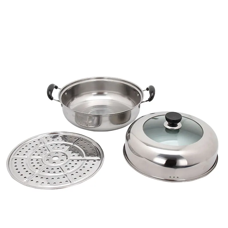 28cm Steam Cooking Pot Food Steamers Steam Cooker Steamer Stainless Steel