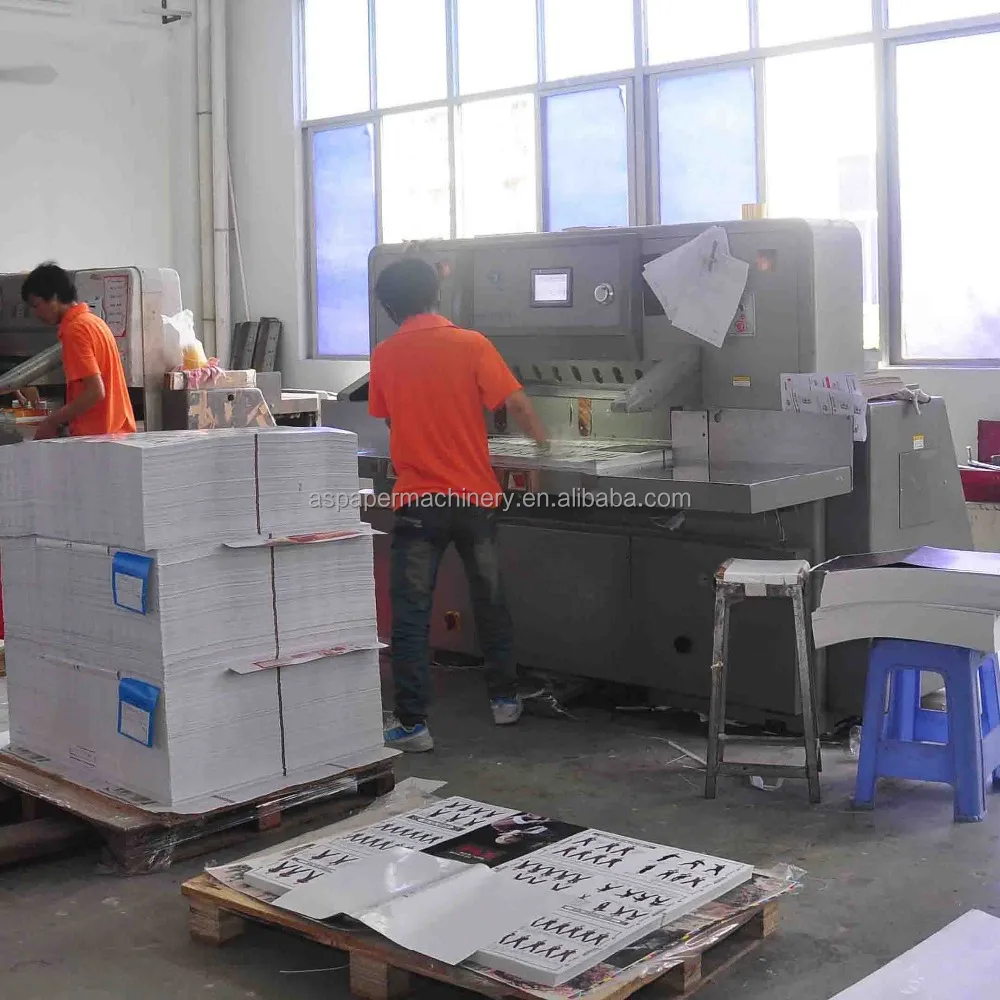 
hydraulic guillotine small paper cutting machine from paper mill machinery 