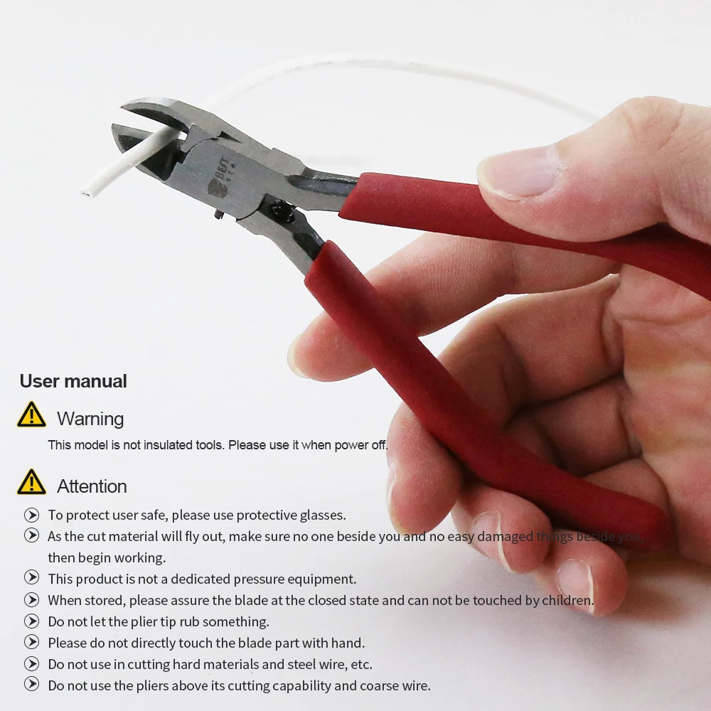 BEST-3 Factory Direct Sale New Product ODM Mini Stainless Steel Tile Electronic Plastic Cutting Pliers Wire Cutter