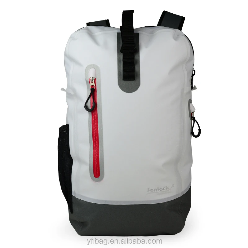 100% Waterproof Nylon TPU Foldable Stock Backpack 30L Gray Linen Unisex Geometric Design Computer Interlayer Custom School