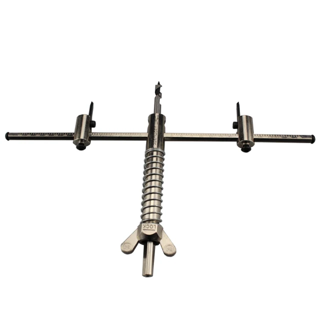 Adjustable Hole Saw Set Circle Cutter Kit for Cuts Plywood Sheet with ABS Dust Shield Hole Size 30-200mm/30-300mm