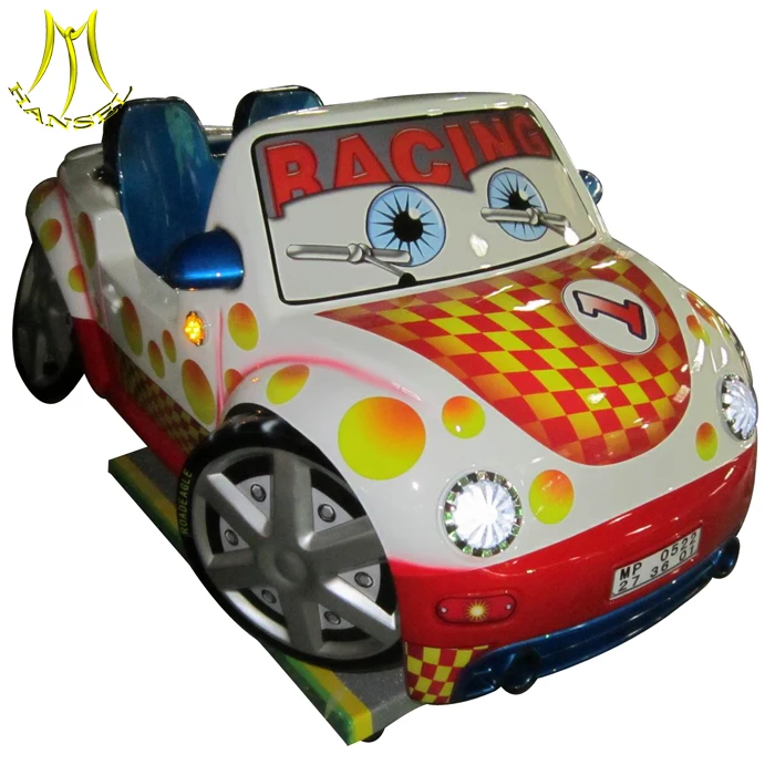 Hansel hot selling fiberglass kiddie ride coin operated with video games