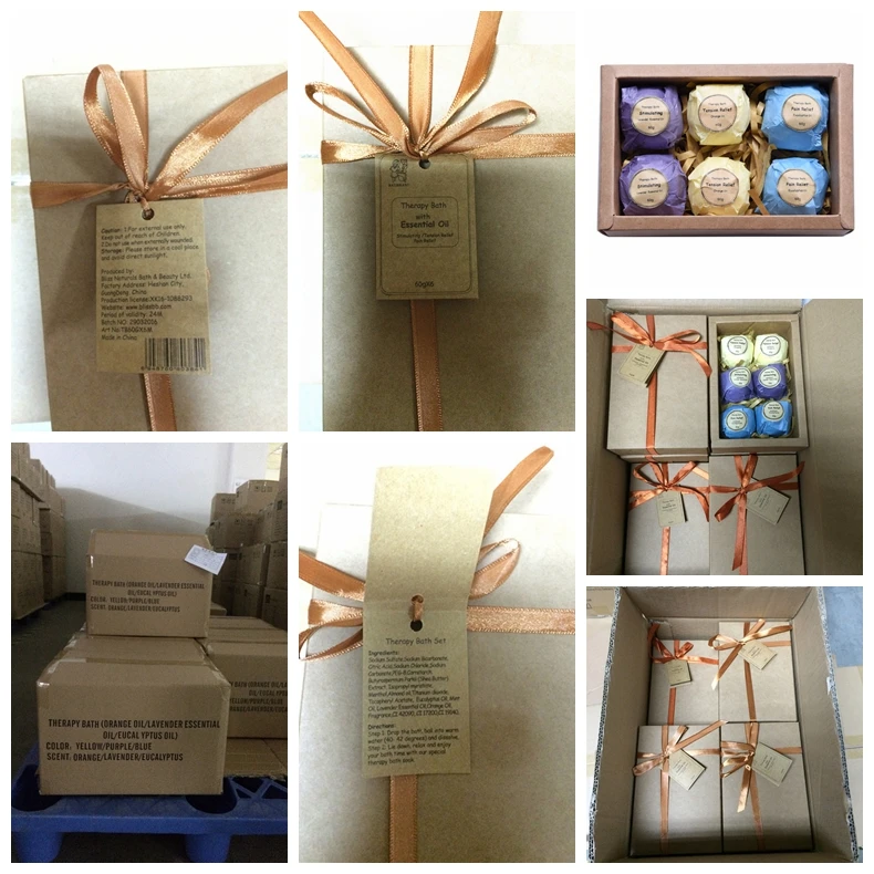 Natural Ingredient Therapy Bath Bomb for Bath Spa