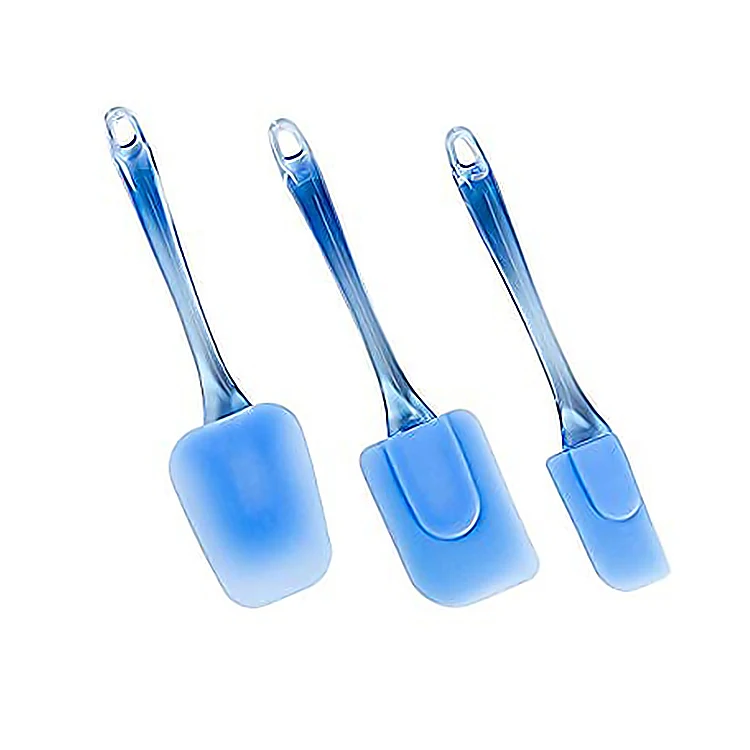 
LFGB Approval Food Grade Silicone Kitchen Spatula Reusable Silicone Cake Baking Pastry Scraper 