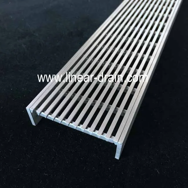 concrete industrial trench drain heelsafe grating in stainless steel