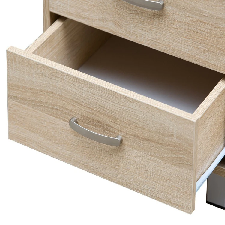 Lower Price Office Computer Desk Home Study Table with Drawers