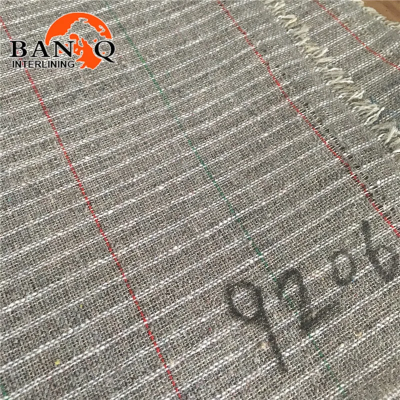 horse hair interlining woven fusible interlining 9206 for suit