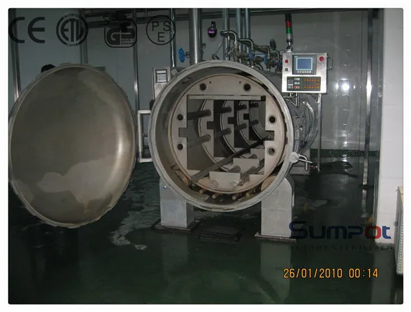 semi-automatic canned food industrial autoclave sterilizer