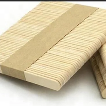 Деревянная мини-ложка для мороженого/крупный бренд, Березовая круглая кромка и прямая деревянная палочка с логотипом