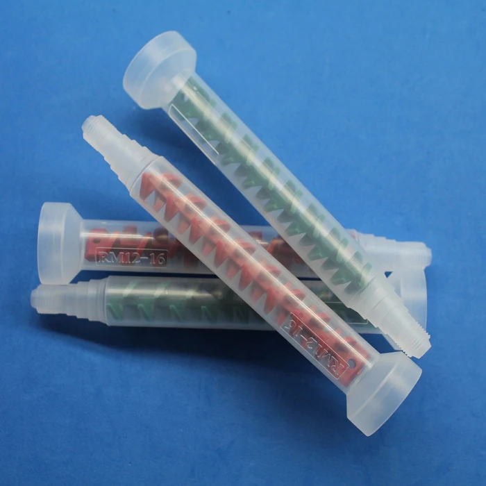 PP outer tube inner core bell mouth plastic disposable static mixer