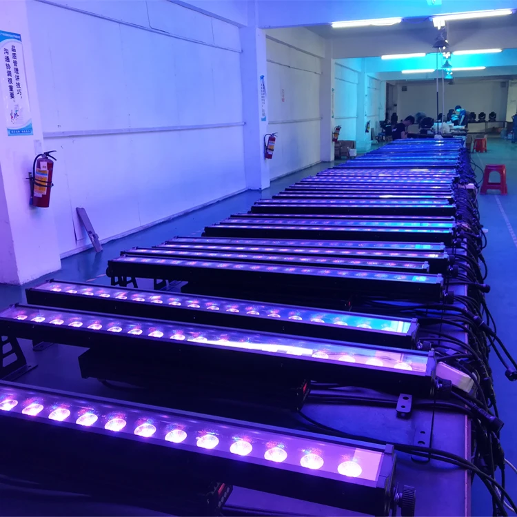 IP Rated 18x10W RGBW 4in1 Facade Lighting Pixel Control Indoor Outdoor IP65 DMX LED Wall Washer Light