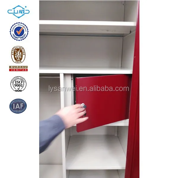 cheapest modern sliding bedroom steel clothes almirah Wardrobe