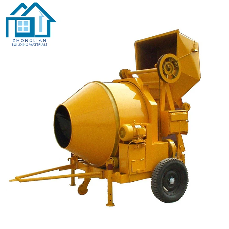 Construction machinery diesel self loading 1 yard mini small portable 350 liter concrete mixer