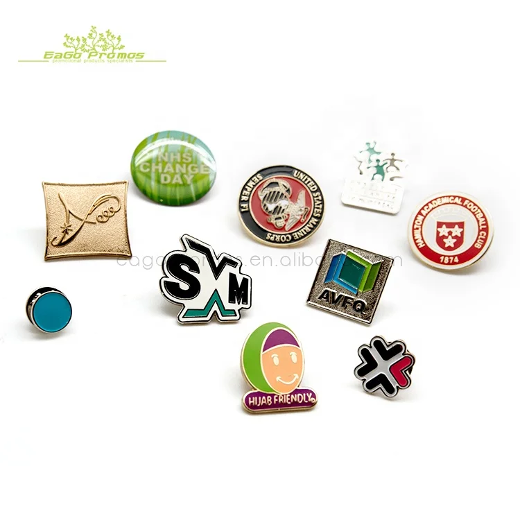 2023 Free Sample Badge Wholesale Design Custom Logo Imitation Hard Enamel Metal Lapel Pin with Safety Pin