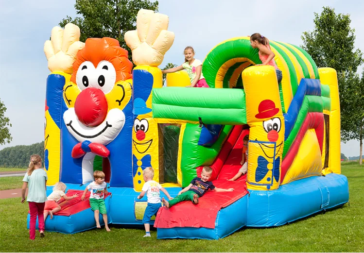 Inflatable Clown Cheap Price Jumping Castle Inflatable Bounce House for Sale Ce Unisex 1 Set Colorful 3 Years 5 X 5x 3.5m 