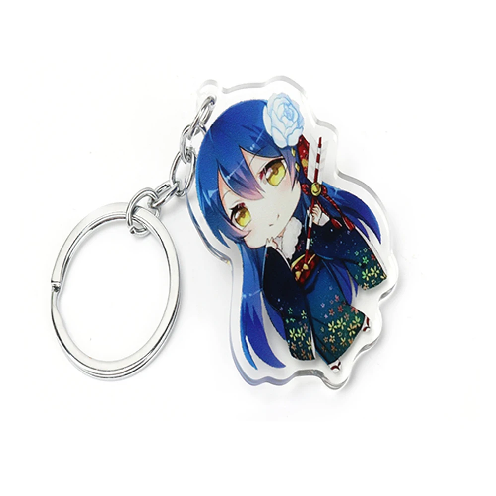 Glitter Custom vograce Acrylic Anime Epoxy Keychain