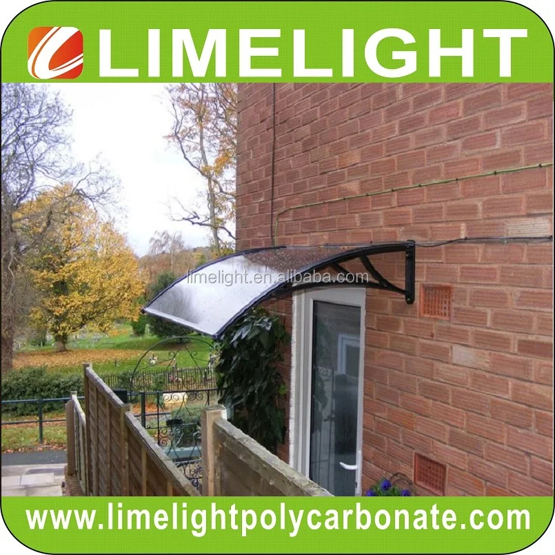 DIY polycarbonate awning for window awning and door canopy