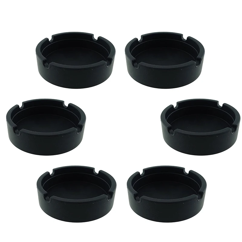 Round  Heat Resistant Eco-Friendly Silicone Cigarette Cigar Ashtray,  Silicone Rubber Tobacco Tray