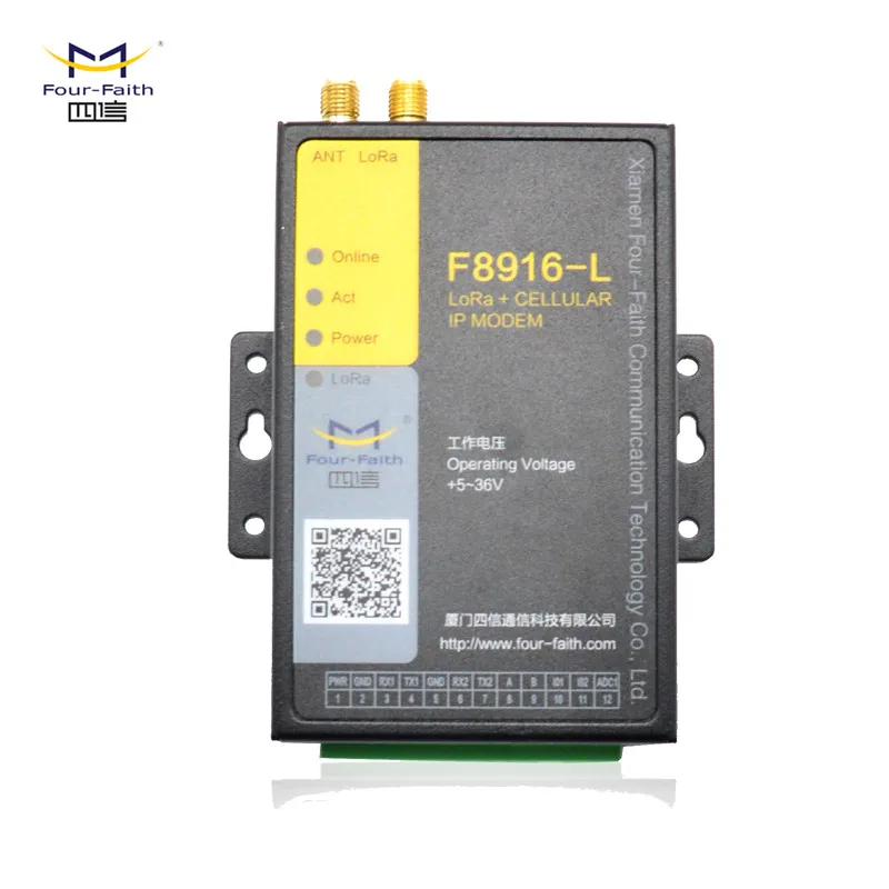 F8916-L LoRa +LTE IP Modem LoRa gateway Lora Transmitter with 2*RS232, 1*RS485(or RS422) Support APN/VPDN