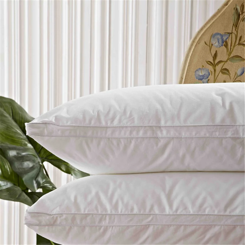 
White duck down pillow,cotton duck down pillow,hotel duck goose feather pillow 