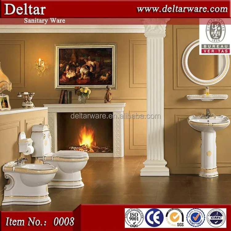 two piece washdown wc toilet, colorful two piece ceramic wc tolet