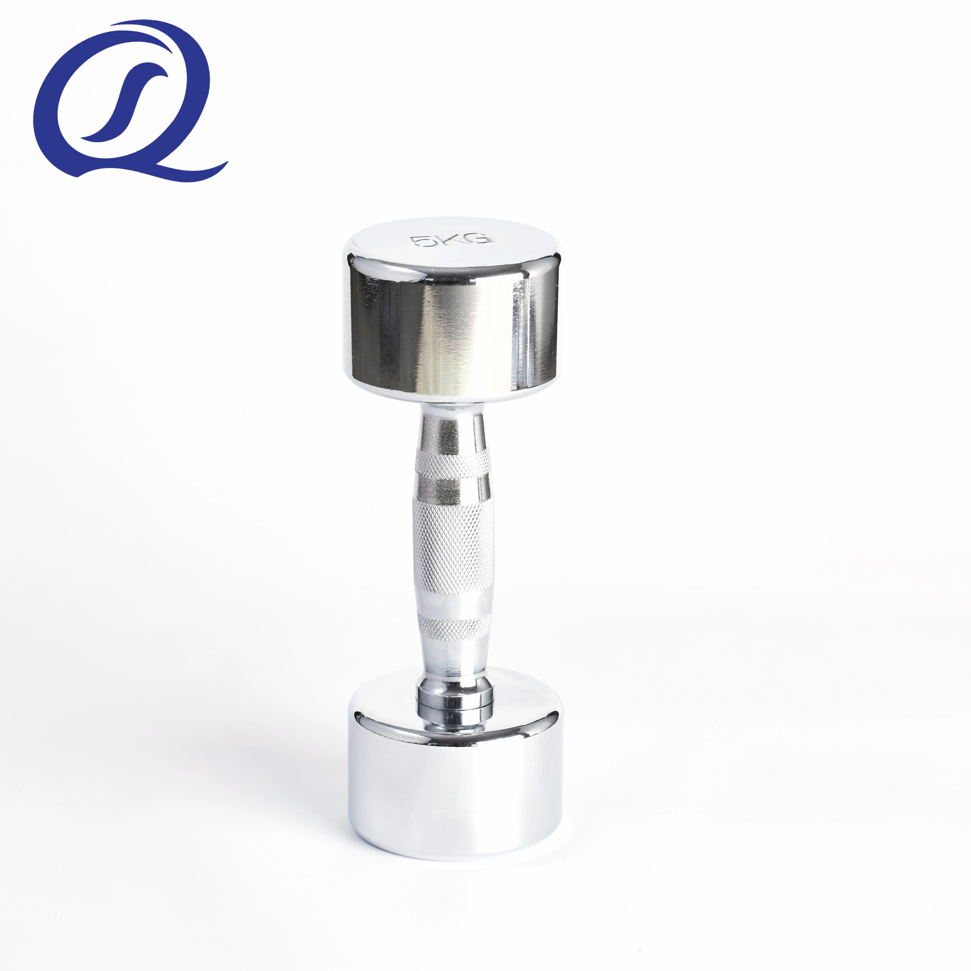 High Quality Electroplating Chrome Fixed Stainless Steel Dumbbell