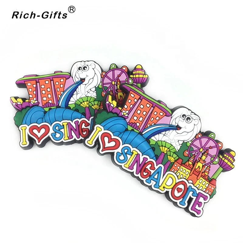 Wholesale Custom 3D Rubber Refrigerator Fridge Magnet